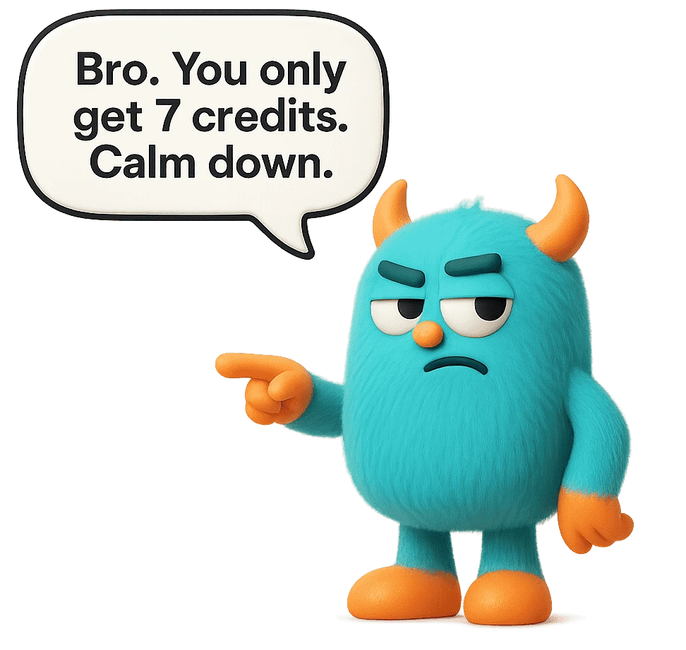 Starter mascot sitting on pricing card